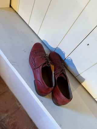 Zapatos Uterqüe Piel Hombre Rojo