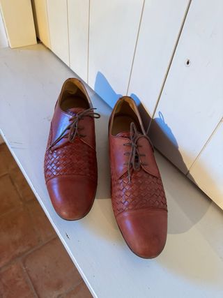 Zapatos Uterqüe Piel Hombre Rojo