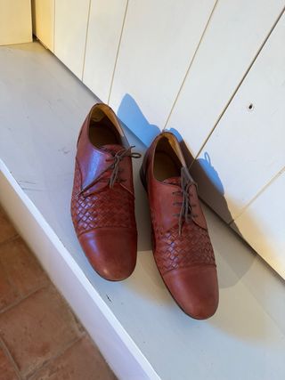 Zapatos Uterqüe Piel Hombre Rojo