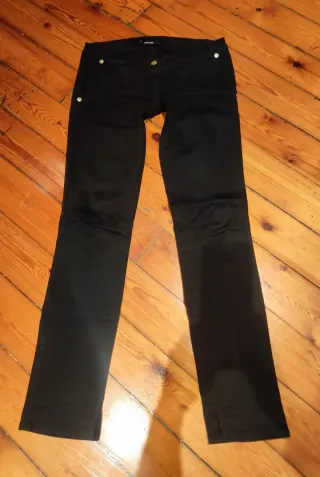 Pantalones Elásticos Denny Rose Negros