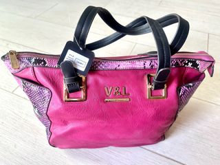 Bolso Victorio & Lucchino Rosa y Negro, Nuevo