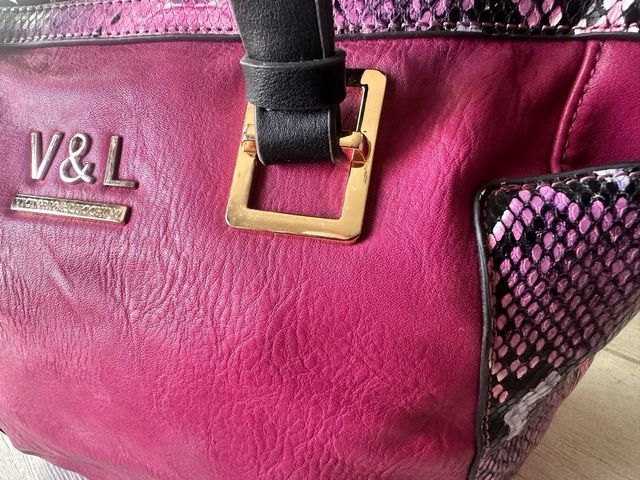 Bolso Victorio & Lucchino Rosa y Negro, Nuevo