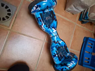 Patin electrico camuflaje azul