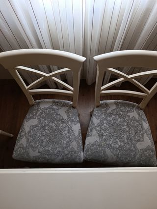 Mesa comedor clásica con 6 sillas – madera maciza