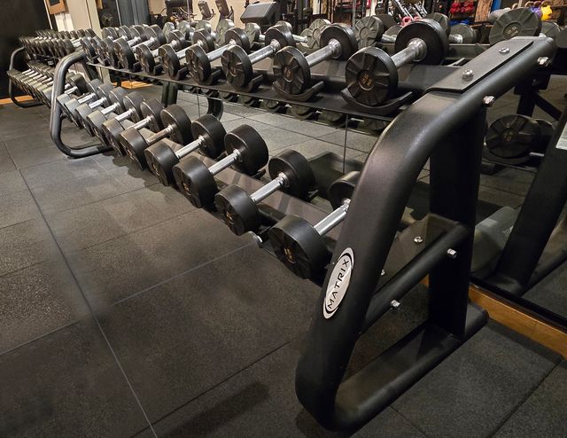 2 Mancuerneros MATRIX y mancuernas