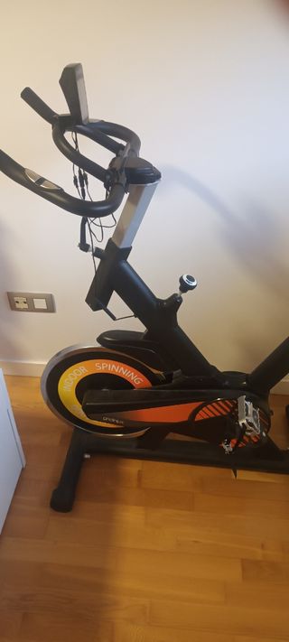 Bicicleta Estática Spinning Negra