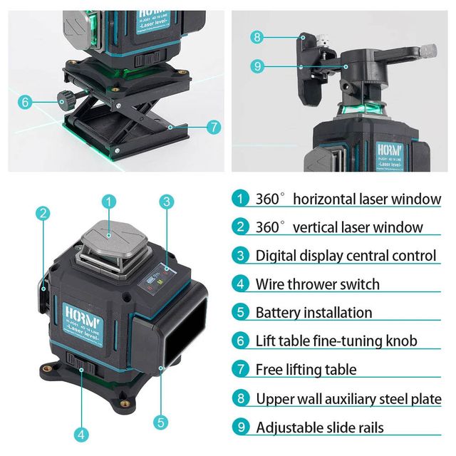 Nivel Láser HORM 16 Líneas 360°