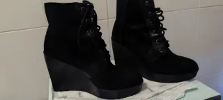 Botines Negros.Zara .Talla 37