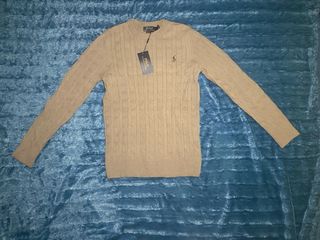 Jersey Polo Ralph Lauren Beige Cable Knit