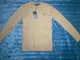 Jersey Polo Ralph Lauren Beige Cable Knit
