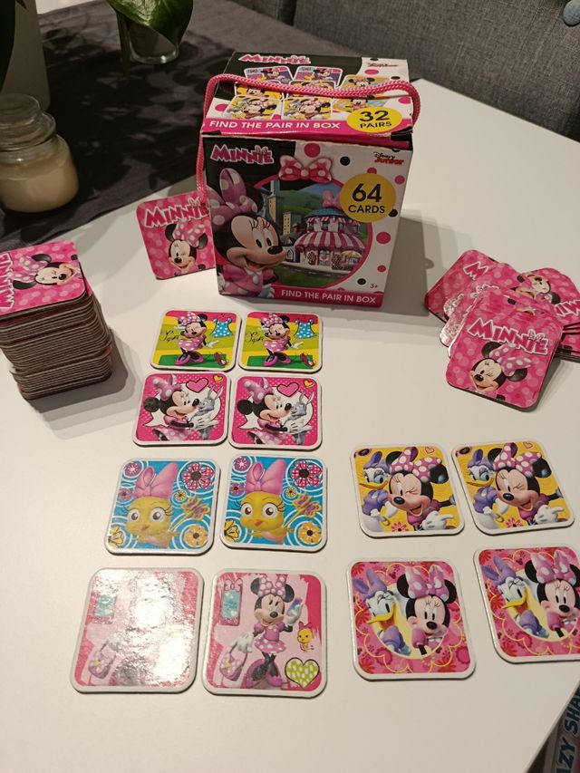 Juego de memoria Minnie Mouse 64 cartas