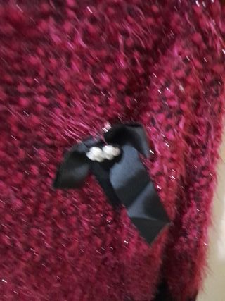 Maglia donna viola e nera