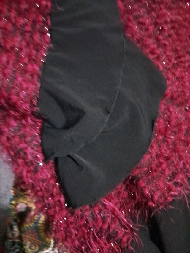 Maglia donna viola e nera