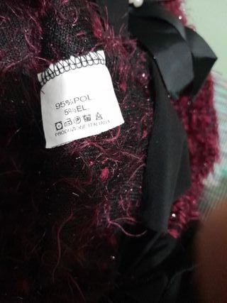 Maglia donna viola e nera