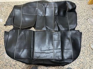 Fundas de asiento de cuero negro