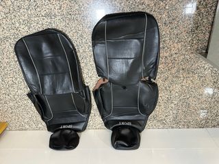Fundas de asiento de cuero negro