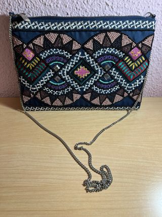 Bolso de fiesta bordado multicolor