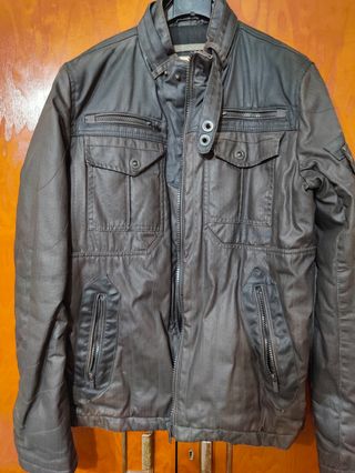 Chaqueta cuero tipo moto
