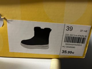 Botas de nieve negras forradas