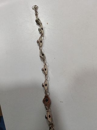 Pulsera Plata y Labradorita