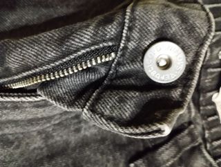 Jeans neri comodi sfrangiati taglia 14+