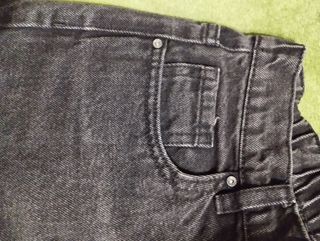 Jeans neri comodi sfrangiati taglia 14+