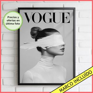 Cuadro Mujer Vogue Portada Moda - Poster Fashion