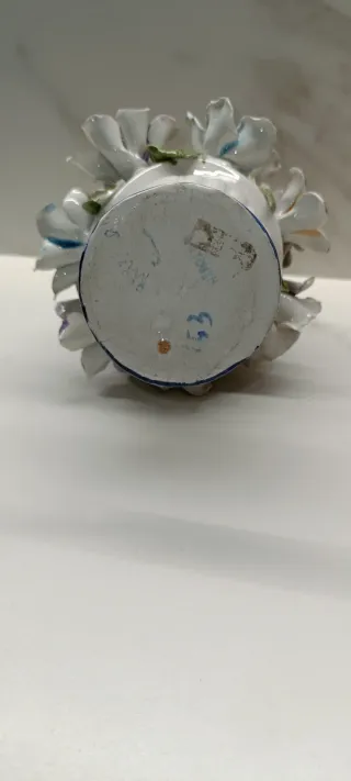 Porcellana dipinta a mano, bouquet fiori
