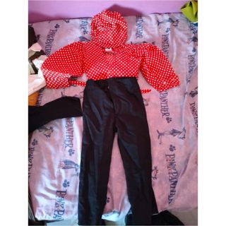 Traje Flamenco Gitano Rojo y Negro