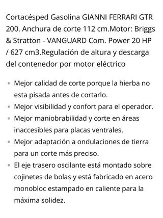 Cortacésped profesional rojo