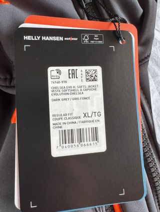 Chaqueta Helly Hansen gris y naranja. Hombre