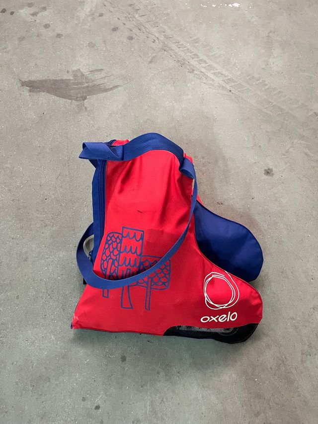 PatinesOxelo rojo y azul con bolsa