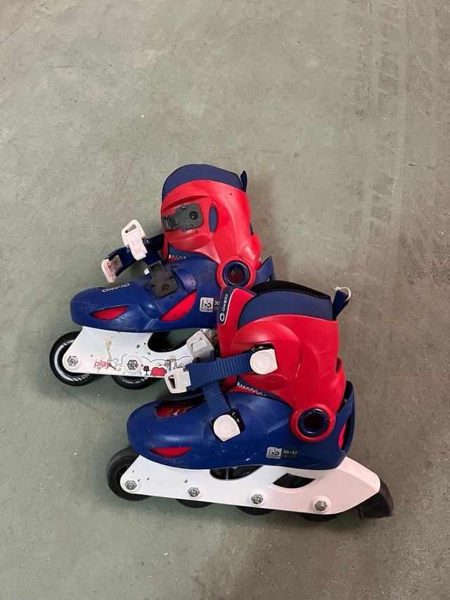 PatinesOxelo rojo y azul con bolsa