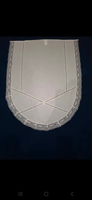Delantal Huertana Blanco Encaje