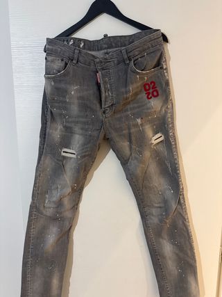 Jeans DSQUARED2 uomo grigi