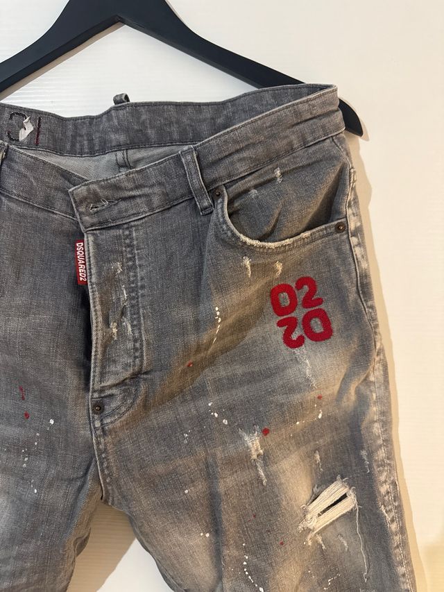 Jeans DSQUARED2 uomo grigi