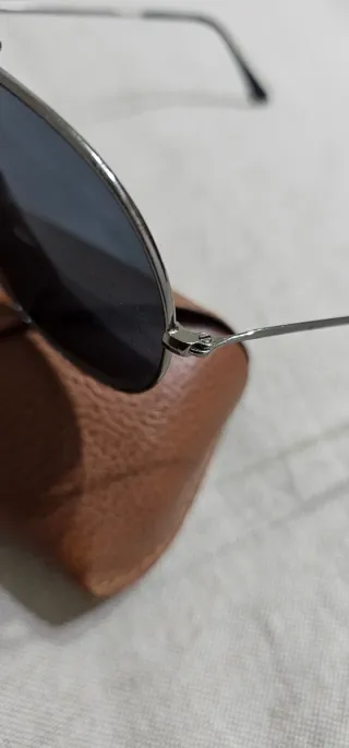 Ray-Ban Aviator Rb3197 Anni '90 Argento Nero