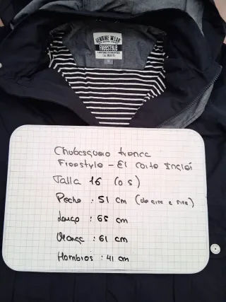 Parka Talla S o 16. El Corte Inglés. Como nueva. 