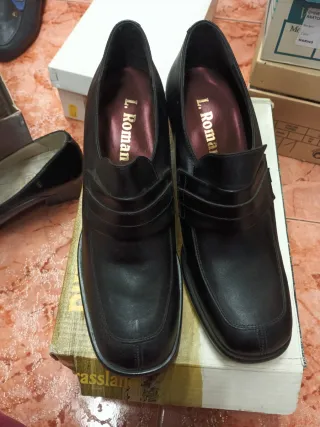Zapatos L. Roman Mujer Talla 39 Negros