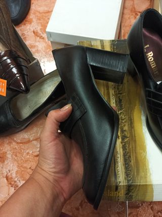 Zapatos L. Roman Mujer Talla 39 Negros