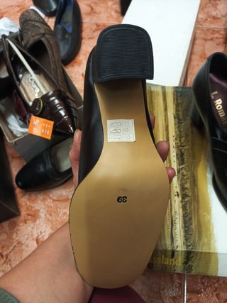 Zapatos L. Roman Mujer Talla 39 Negros