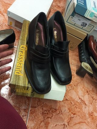 Zapatos L. Roman Mujer Talla 39 Negros