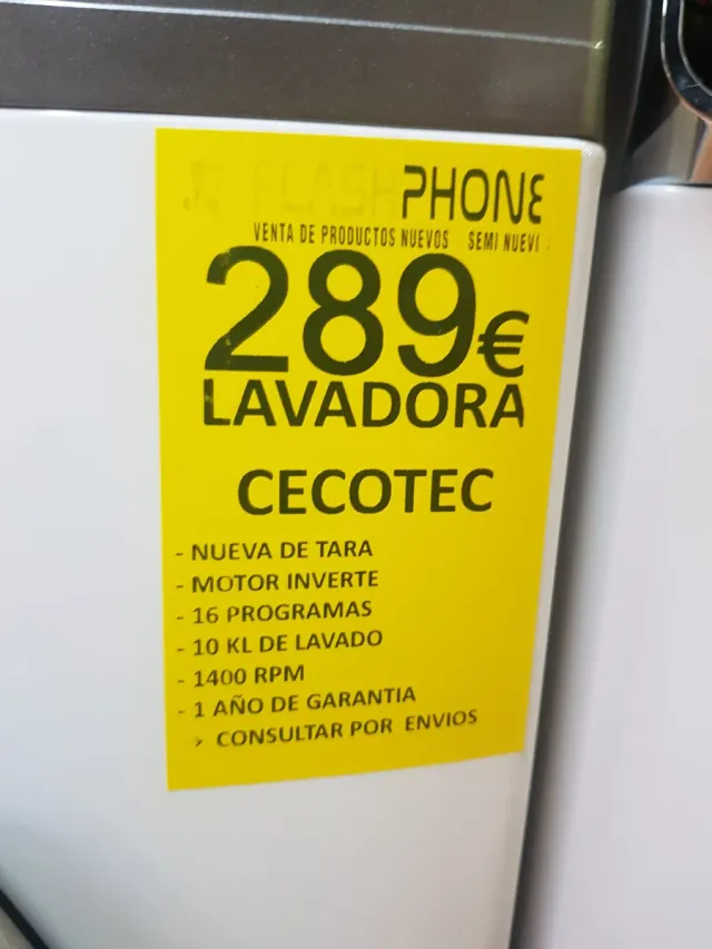 Lavadora Cecotec 10kg