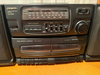 Aiwa CA-W53 vintage (funciona pero fallo sonido)