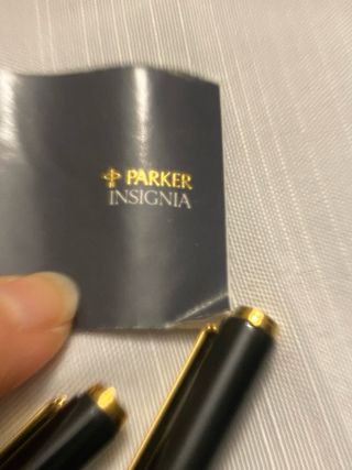 Estuche Piel Parker Insignia con Boli y Lápiz