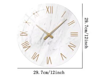 Orologio 12 inch da parete vetro temperato