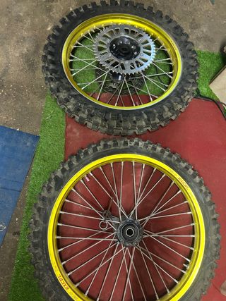 Ruedas cross Excel Takasago oro & bujes Haan 
