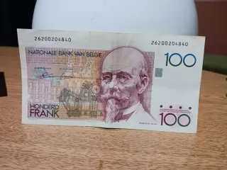 Billete 100 Francos Belgas Antiguo