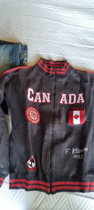 Felpa aperta Canada con zip