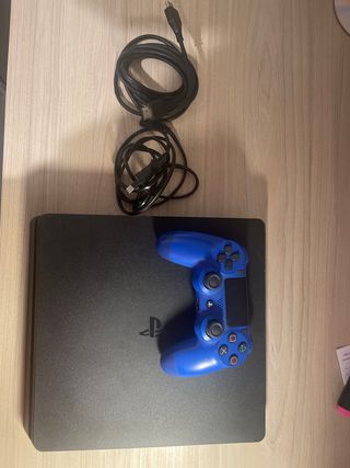 PS4 (PlayStation 4) Azul + Mando